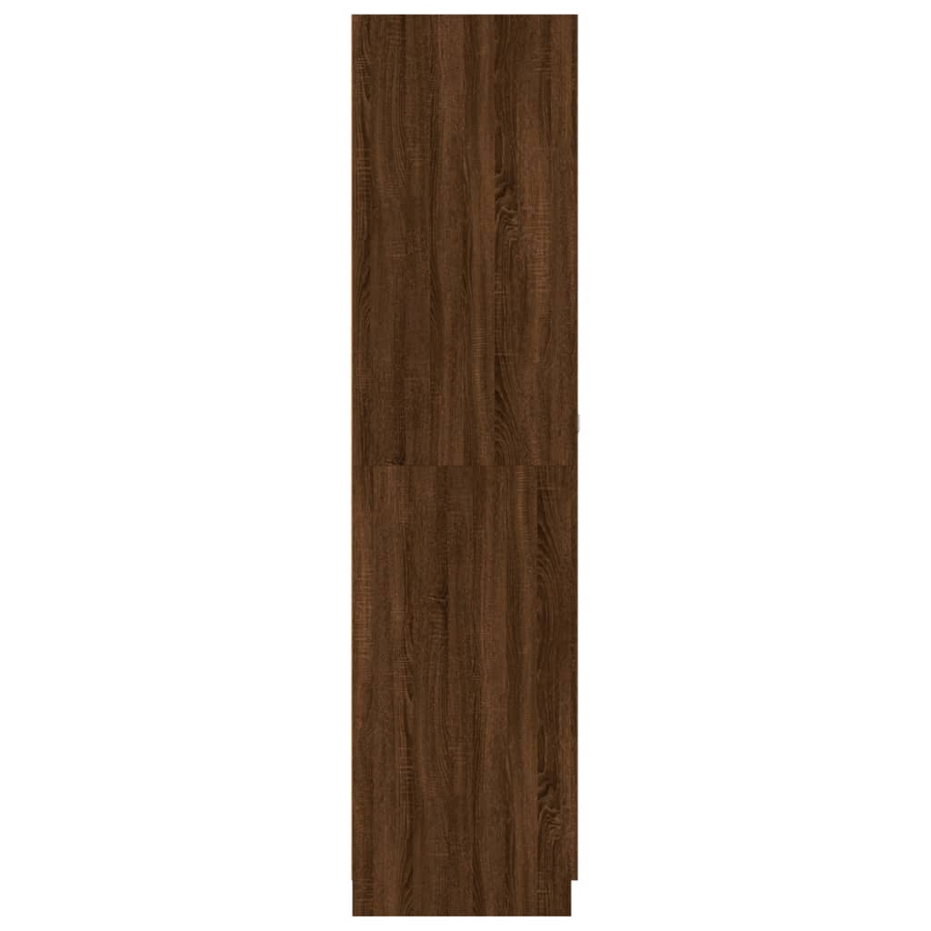vidaXL Drabužių spinta, rudos ąžuolo spalvos, 90x52x200cm, mediena