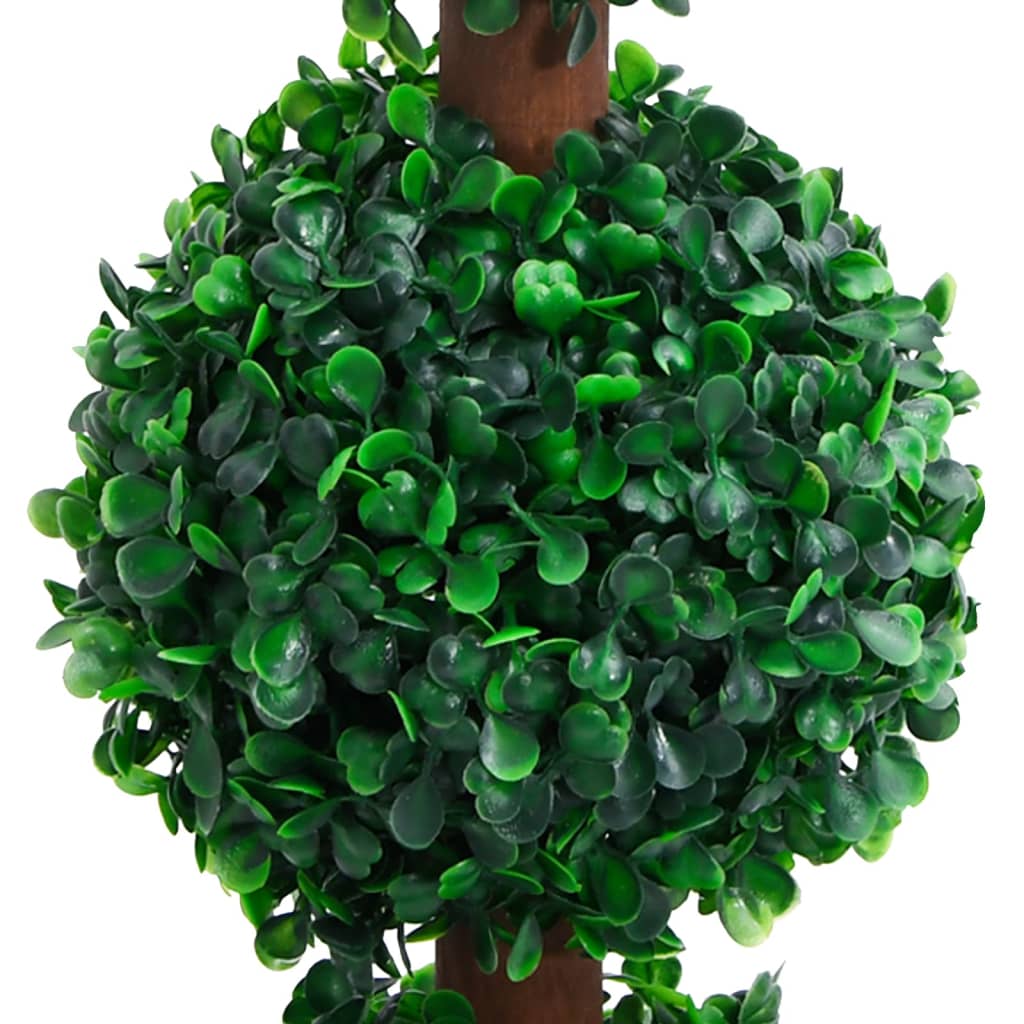 vidaXL Dirbtinis buksmedis vazone, žalias, 90cm, rutulio formos
