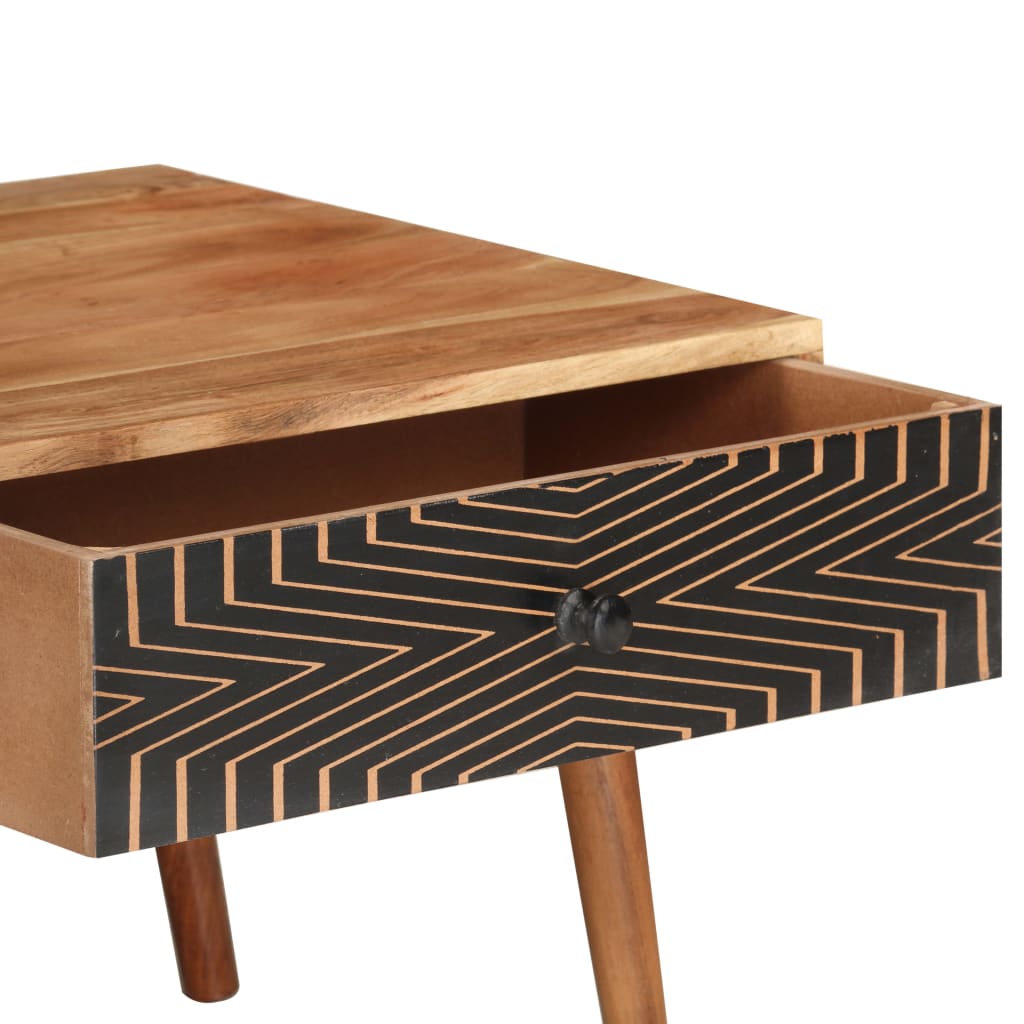 vidaXL Kavos staliukas, 100x50x39cm, akacijos medienos masyvas