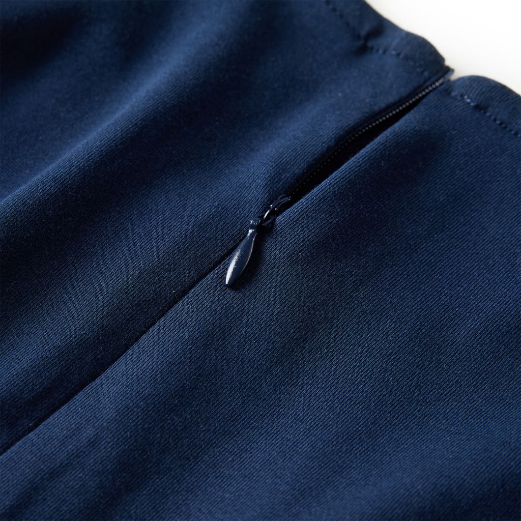 Vaikiška suknelė ilgomis rankovėmis, tamsiai mėlynos spalvos 92 dydžio