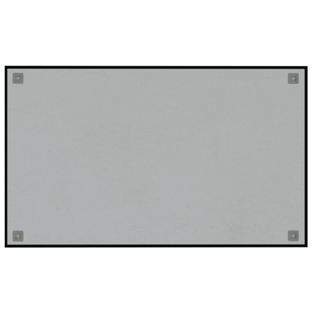 vidaXL Sieninė magnetinė lenta, juoda, 100x60cm, grūdintas stiklas