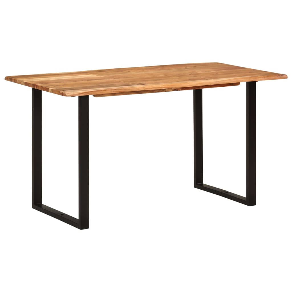 vidaXL Valgomojo stalas, 140x70x76cm, akacijos medienos masyvas