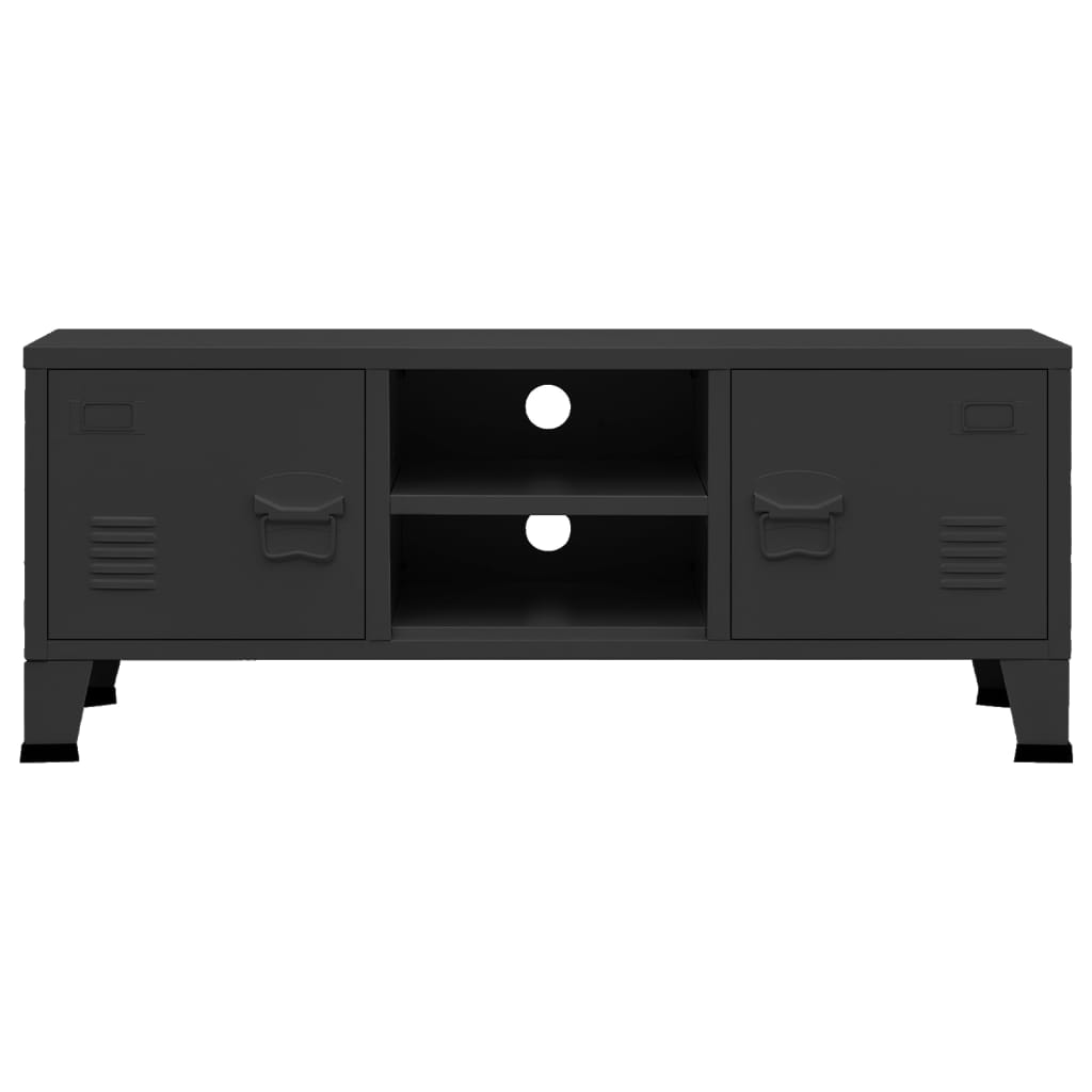 vidaXL Televizoriaus spintelė, juoda, 105x35x42cm, metalas