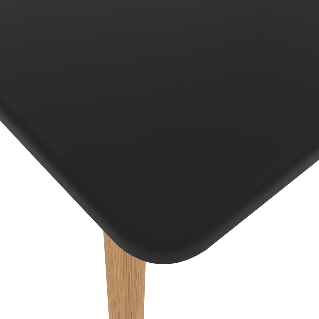 vidaXL Valgomojo baldų komplektas, 3 dalių, juodos ir turkio spalvos