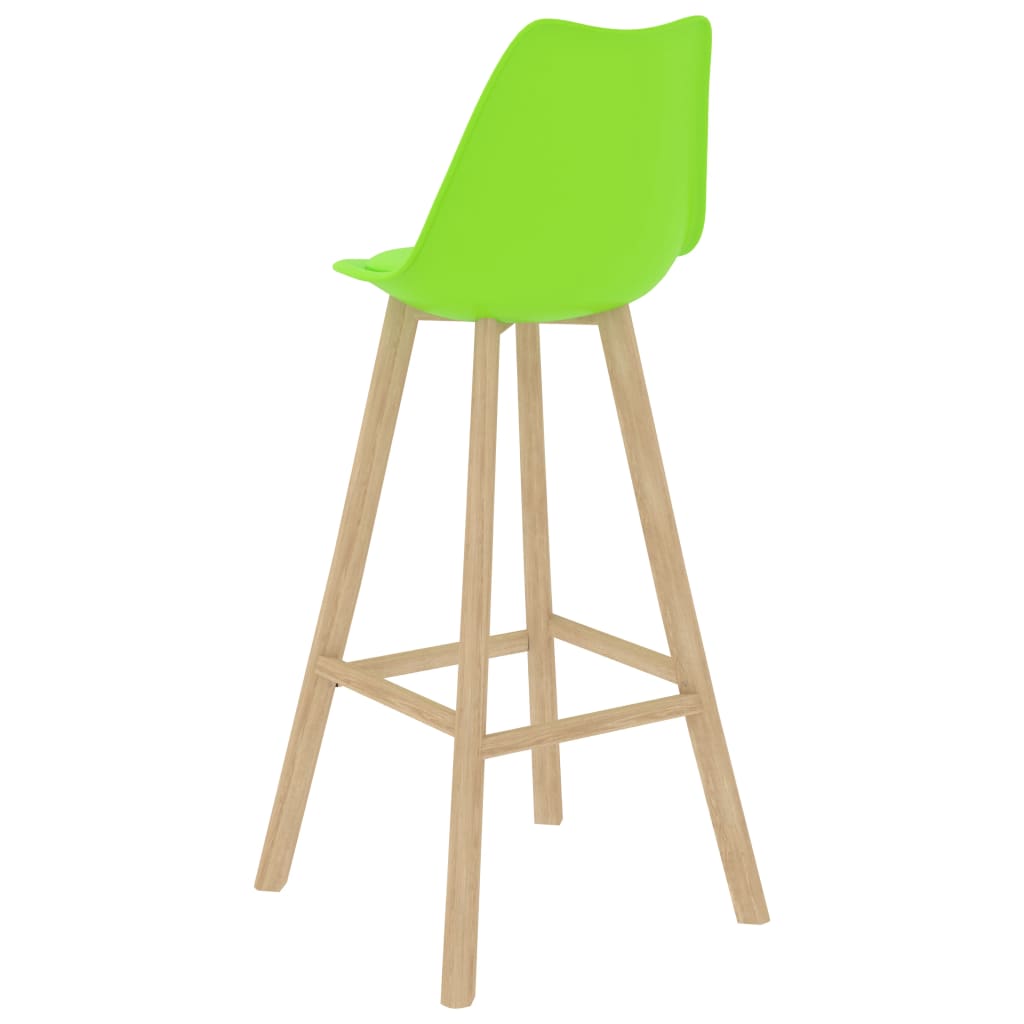 vidaXL Baro baldų komplektas, 7 dalių, žalias (287251+3x289173)
