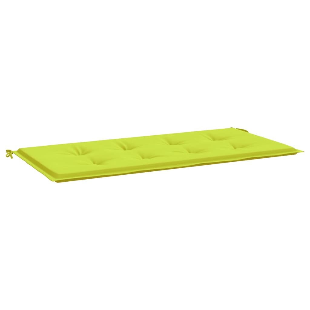 vidaXL Sodo suoliuko pagalvėlė, ryškiai žalia, 100x50x3cm, audinys