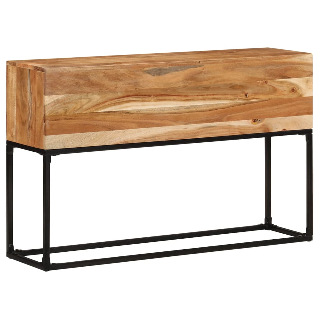 vidaXL Konsolinis staliukas, 120x30x75 cm, akacijos medienos masyvas