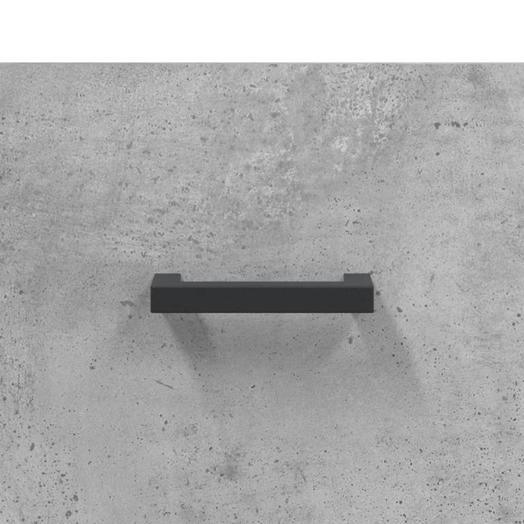 vidaXL Kavos staliukas, betono pilkas, 90x50x40cm, apdirbta mediena