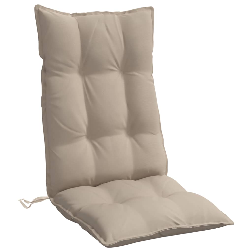 vidaXL Kėdės pagalvėlės, 4vnt., taupe spalvos, oksfordo audinys