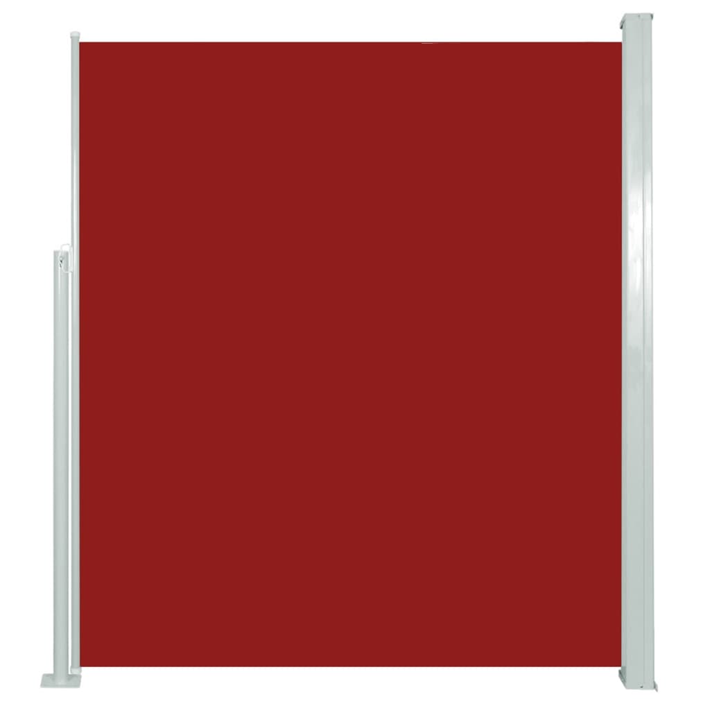 vidaXL Ištraukiama šoninė pertvara, raudonos spalvos, 160x500cm