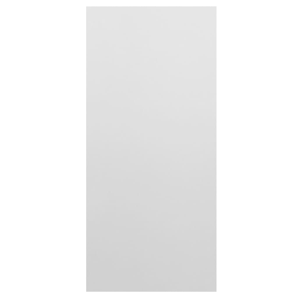 vidaXL Knygų/šoninė spintelė, balta, 66x30x130cm, MDP, blizgi