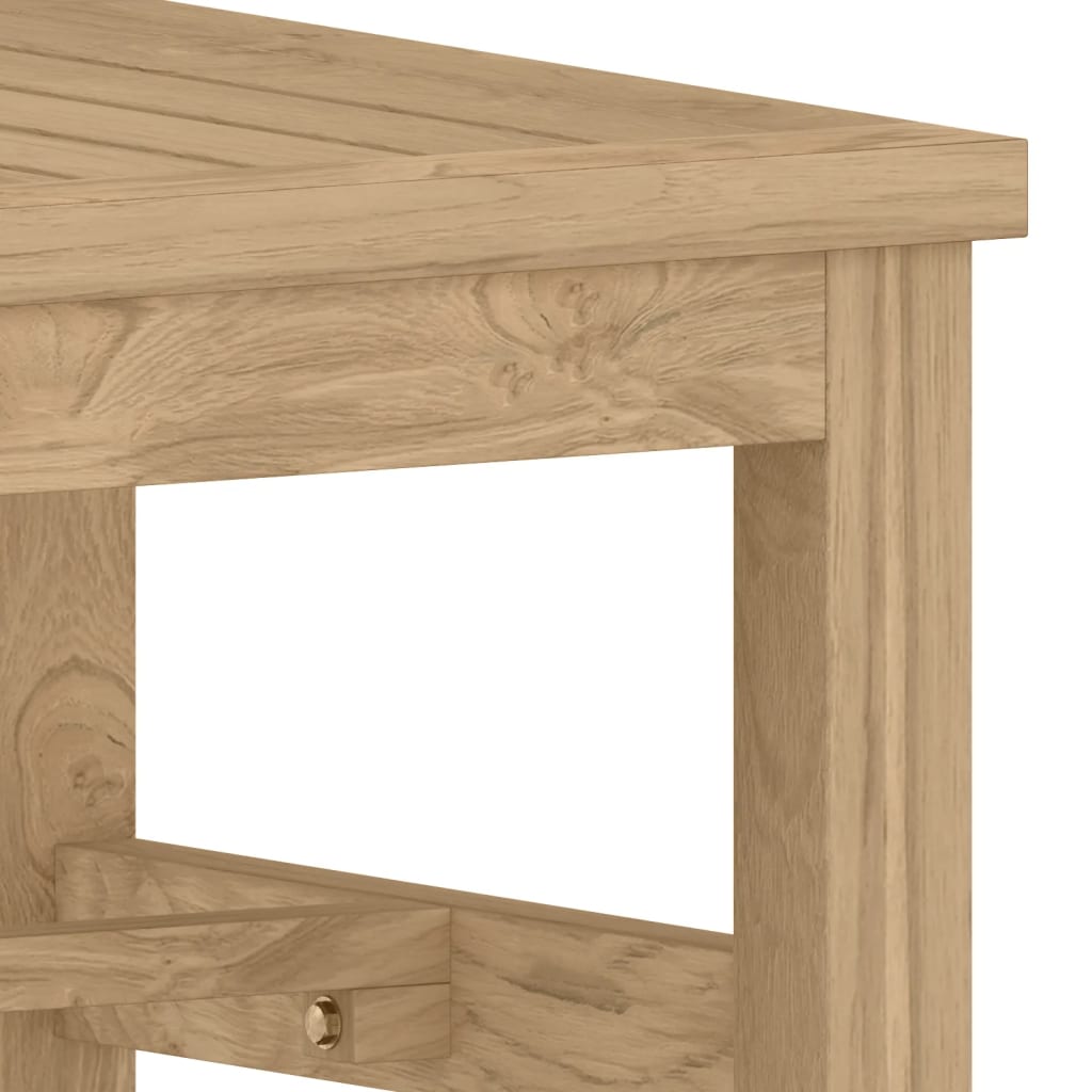 vidaXL Kavos staliukas, 45x45x30cm, tikmedžio medienos masyvas