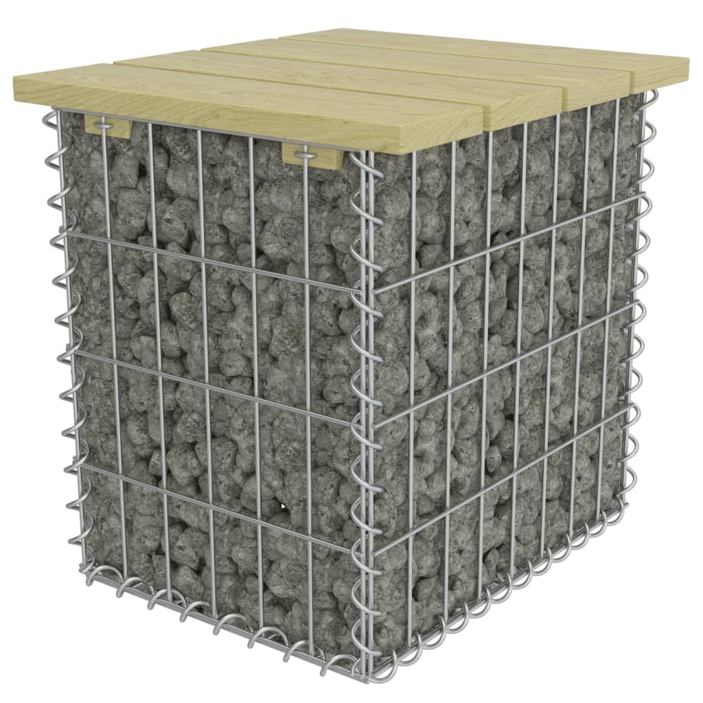 vidaXL Sodo pakoja, 40x40x45cm, galvanizuotas plienas/pušies mediena