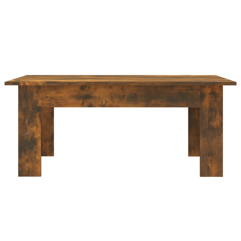 vidaXL Kavos staliukas, dūminio ąžuolo, 100x60x42cm, apdirbta mediena