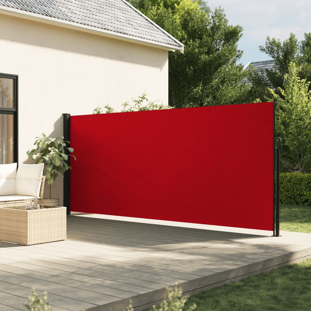 vidaXL Ištraukiama šoninė markizė, raudonos spalvos, 180x300cm