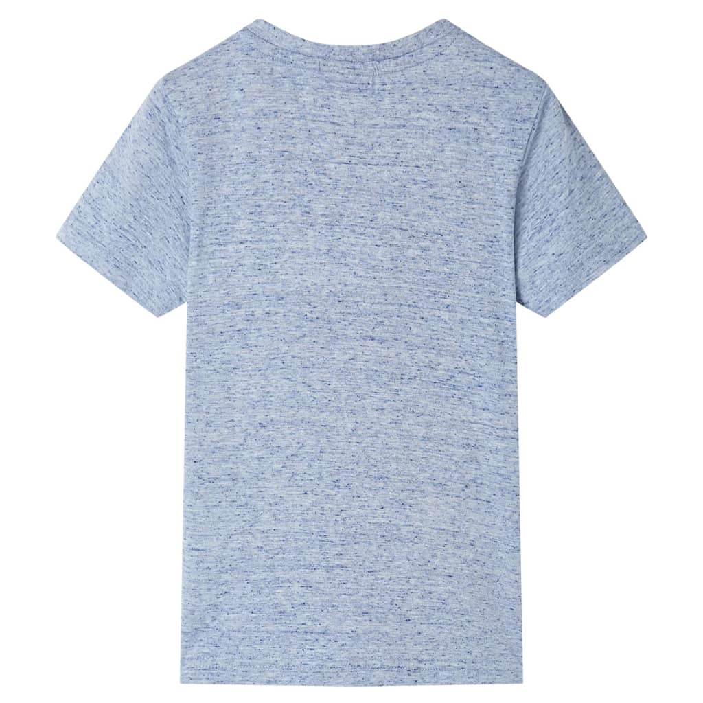 Vaikiški marškinėliai trumpomis rankovėmis, mėlynos mišinys, 92 dydžio