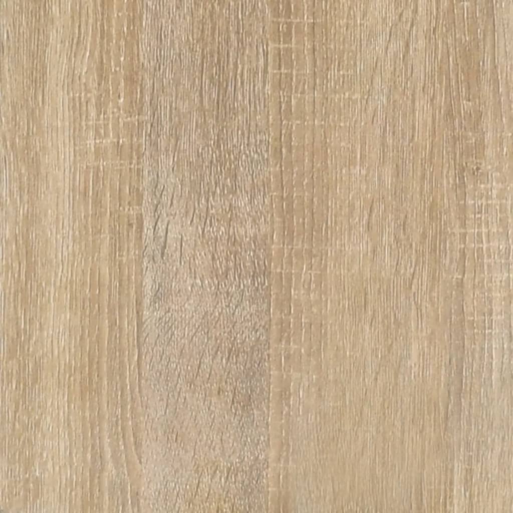 vidaXL Naktinė spintelė, ąžuolo spalvos, 50x36x60cm, apdirbta mediena