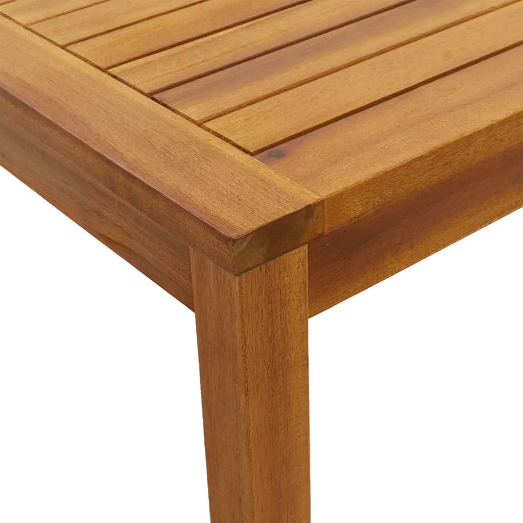 vidaXL Sodo stalas, 110x55x67cm, akacijos medienos masyvas