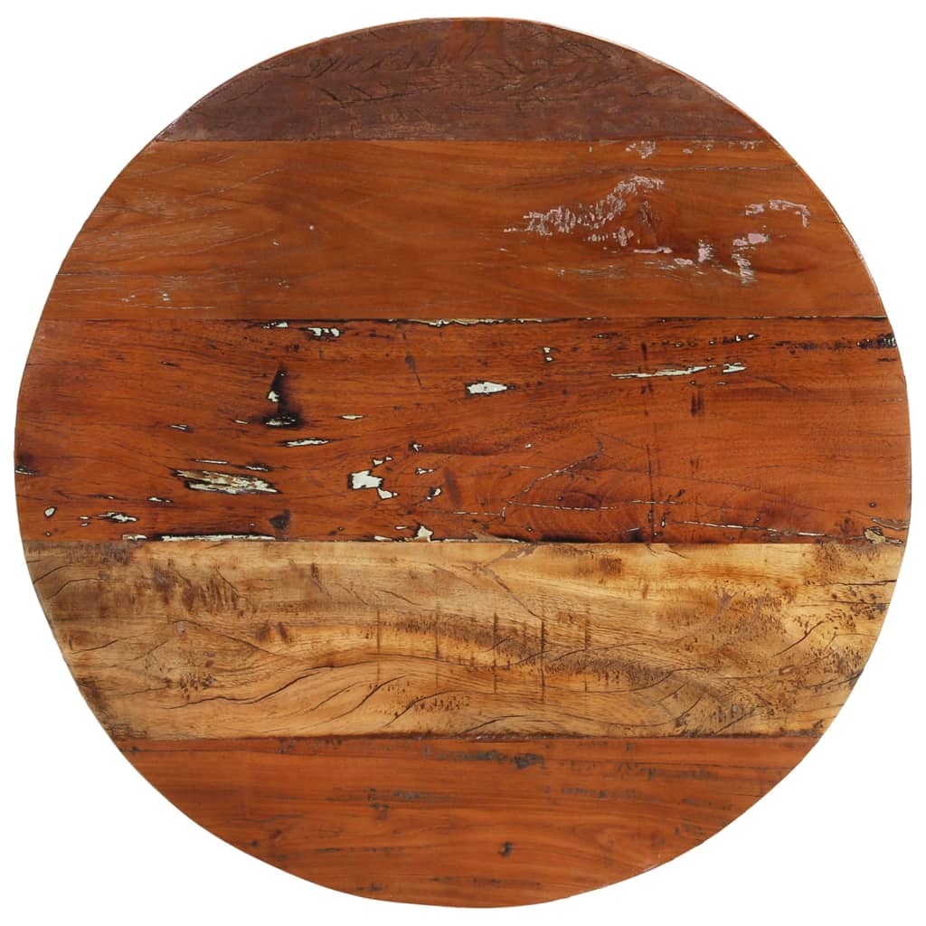 vidaXL Kavos staliukas, skersmuo 68cm, perdirbtos medienos masyvas