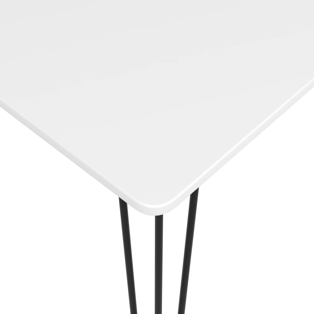 vidaXL Baro baldų komplektas, 5 dalių, baltos spalvos (248144+245393)