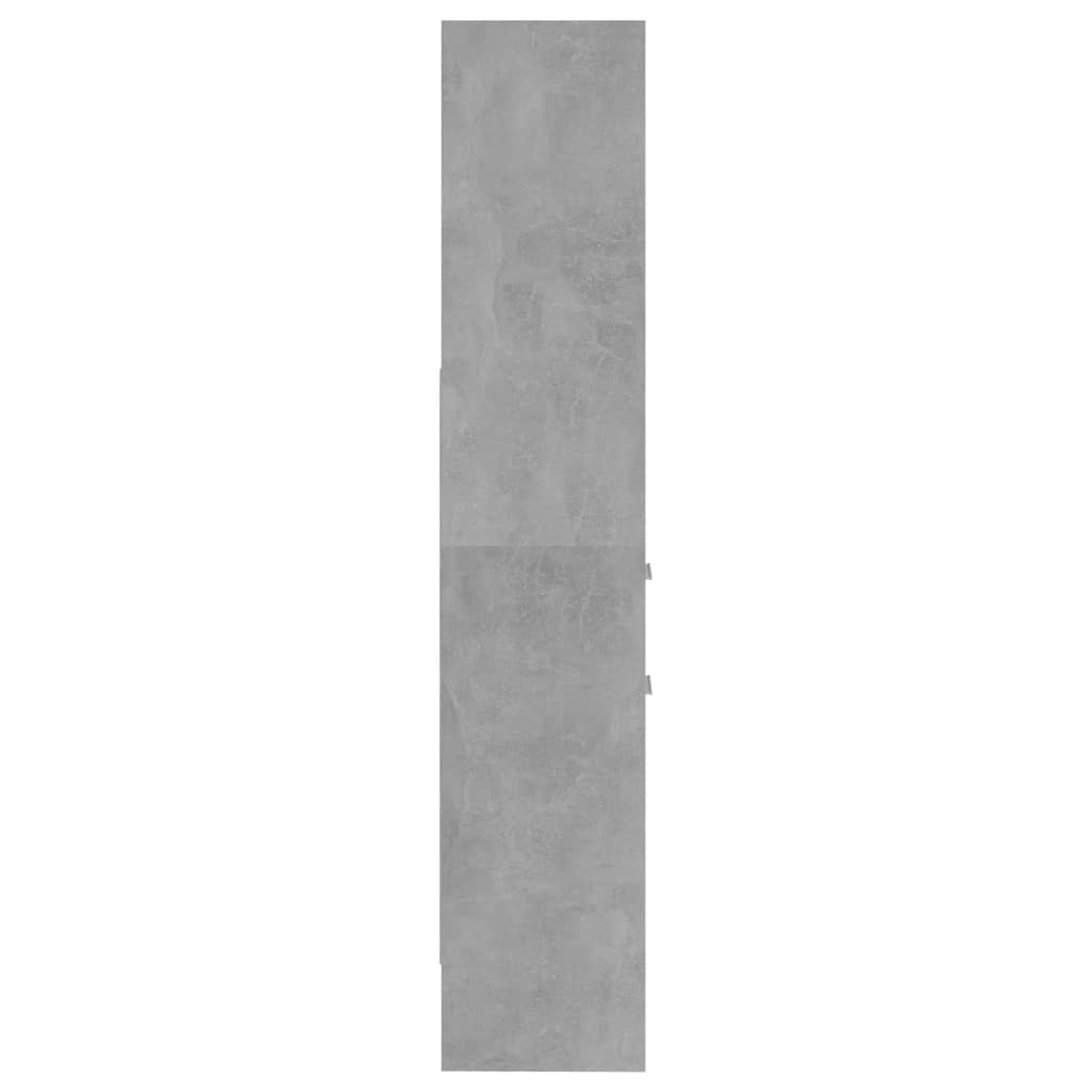 vidaXL Spintelė knygoms, betono pilkos spalvos, 40x35x180cm, MDP
