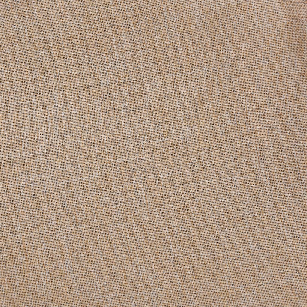 vidaXL Naktinė užuolaida su kabliukais, smėlio spalvos, 290x245cm