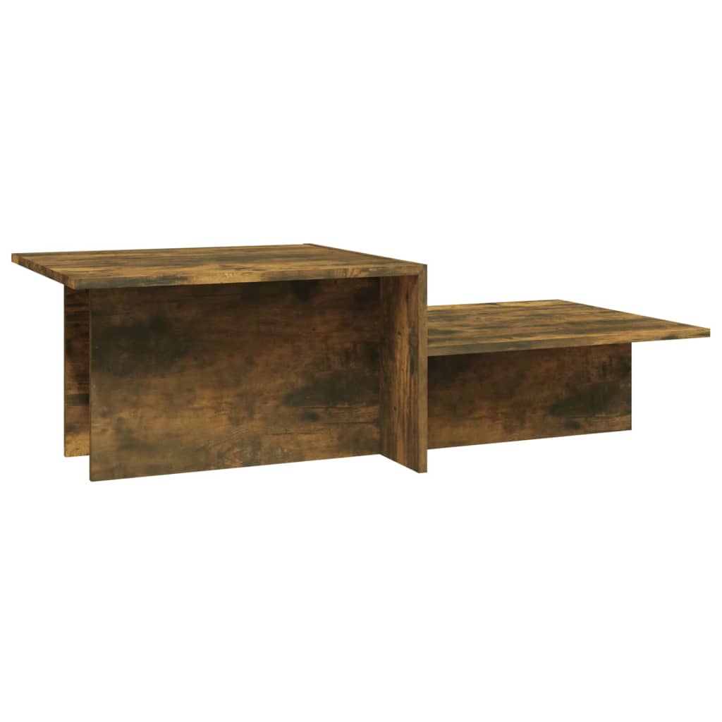 vidaXL Kavos staliukas, dūminio ąžuolo, 111,5x50x33cm, mediena