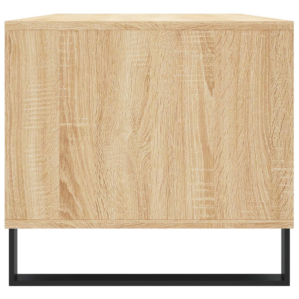vidaXL Kavos staliukas, ąžuolo spalvos, 90x49x45cm, apdirbta mediena