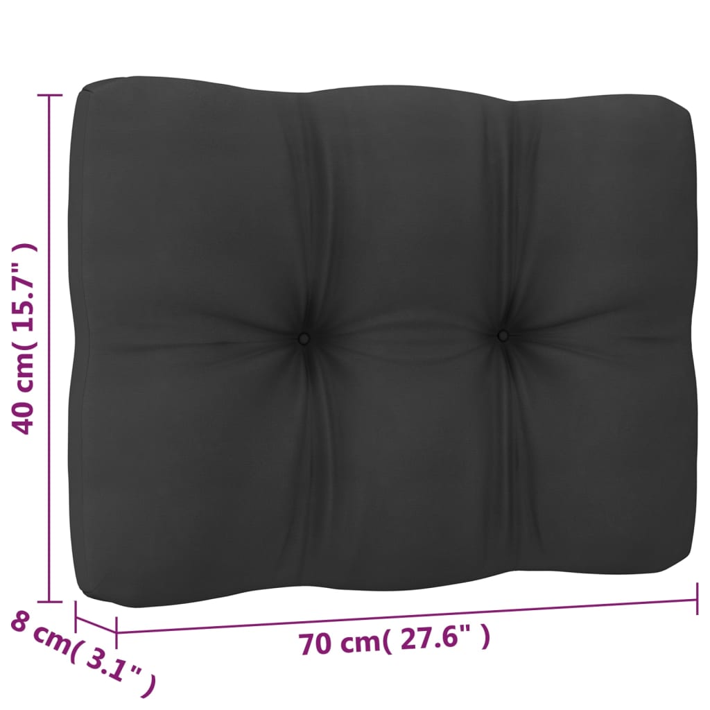 vidaXL Sodo komplektas su pagalvėlėmis, 6 dalių, pušies masyvas
