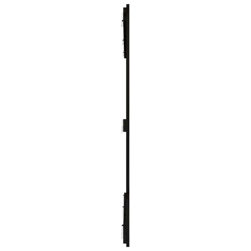 vidaXL Sieninis galvūgalis, juodas, 159,5x3x110cm, pušies masyvas