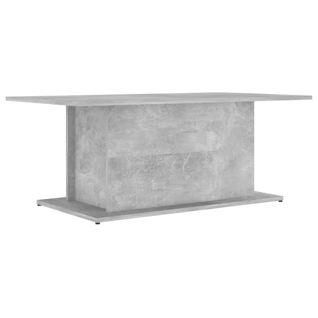 vidaXL Kavos staliukas, betono pilkos spalvos, 102x55,5x40cm, MDP