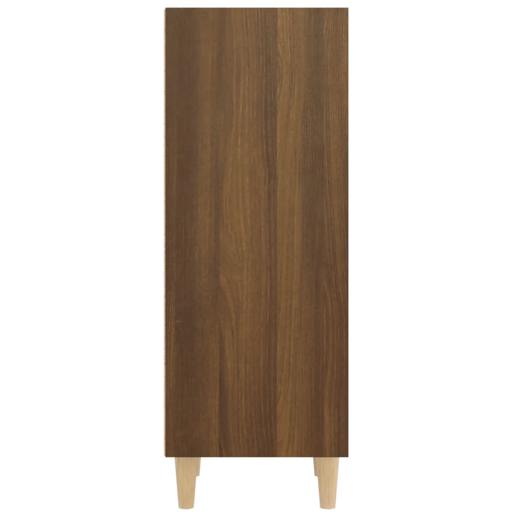 vidaXL Šoninė spintelė, ruda ąžuolo, 34,5x32,5x90cm, apdirbta mediena