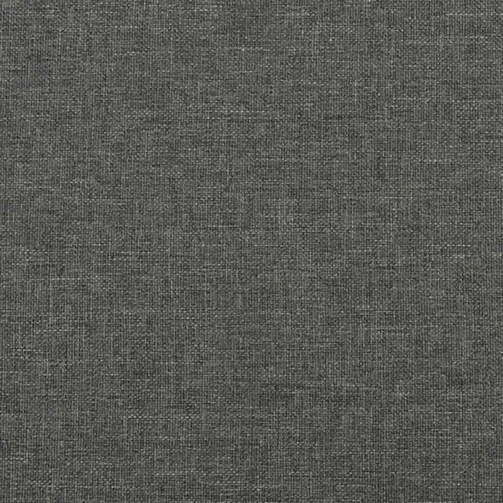 vidaXL Lovos rėmas, tamsiai pilkos spalvos, 120x200cm, audinys