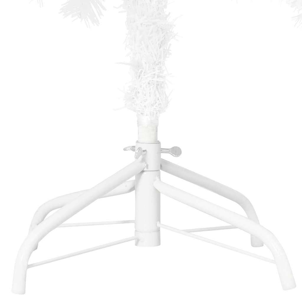 vidaXL Dirbtinė Kalėdų eglutė, balta, 120cm, su tikroviškais spygliais