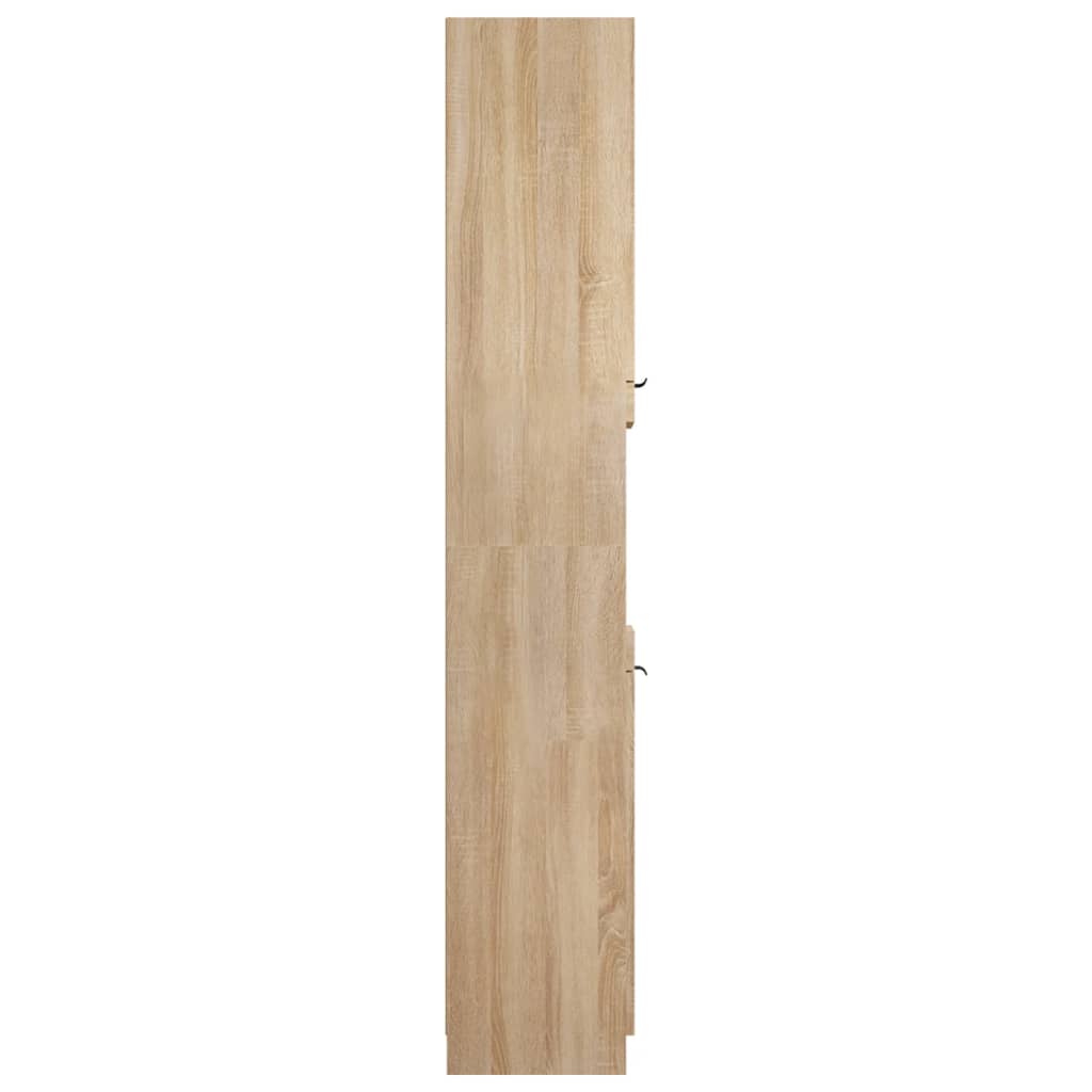 vidaXL Vonios kambario spintelė, ąžuolo, 32x34x188,5cm, mediena
