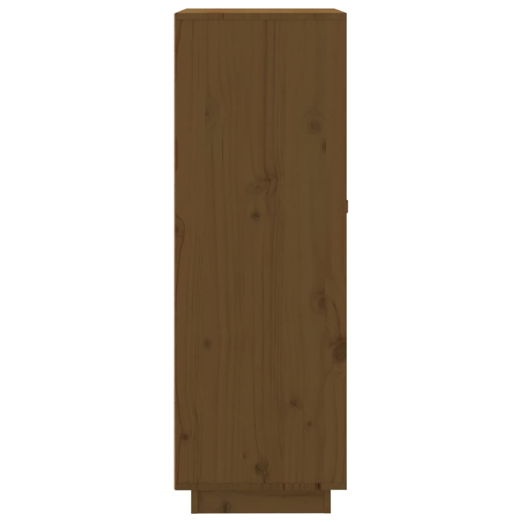 vidaXL Vyno spintelė, medaus ruda, 45x34x100cm, pušies masyvas