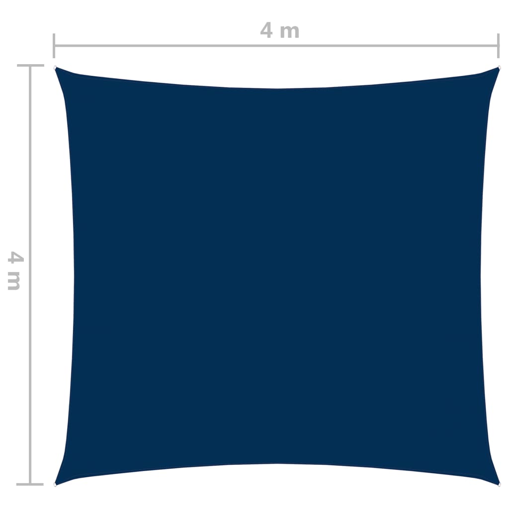 vidaXL Uždanga nuo saulės, mėlyna, 4x4m, oksfordo audinys, kvadratinė
