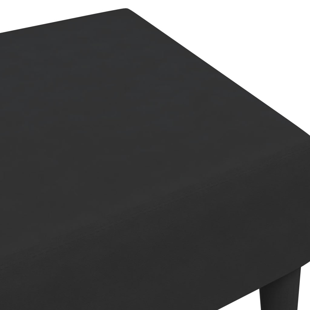 vidaXL Pakoja, juodos spalvos, 77x55x31cm, aksomas
