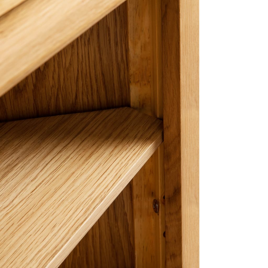 vidaXL Kampinė spintelė, 59x36x180cm, ąžuolo medienos masyvas