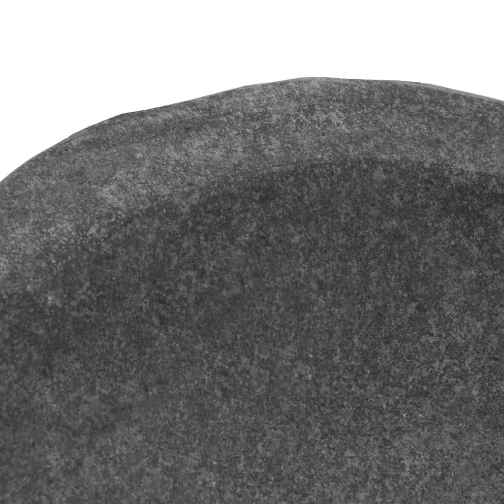 vidaXL Praustuvas, 60–70cm, upės akmuo, ovalo formos