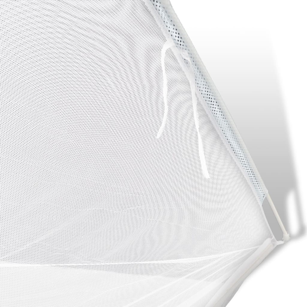 vidaXL Stovyklavimo palapinė, 200x150x145cm, balta, stiklo pluoštas