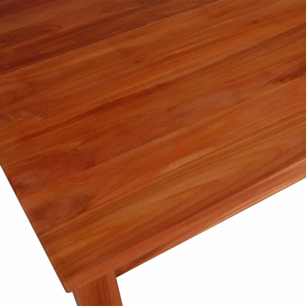 vidaXL Valgomojo stalas, masyvi tikmedžio mediena, 180x90x75cm