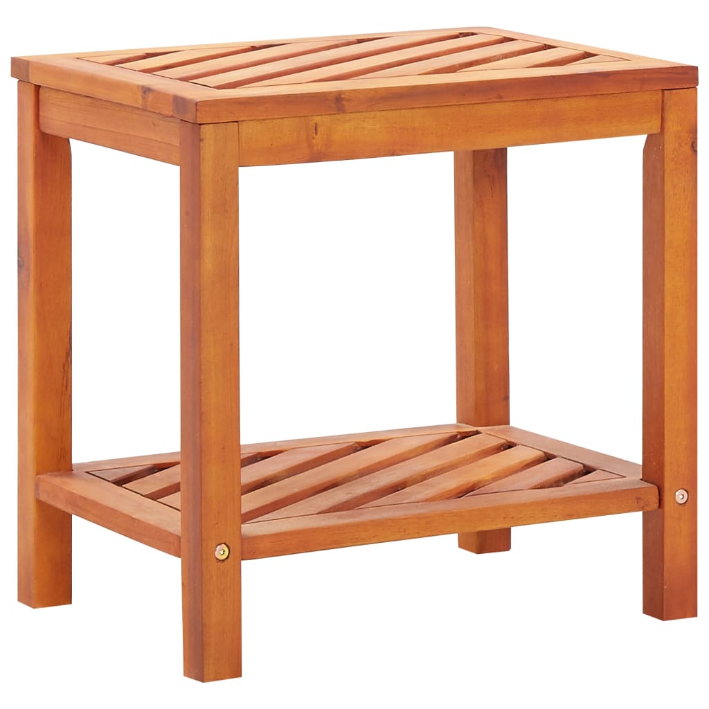 vidaXL Šoninis staliukas, 45x33x45cm, akacijos medienos masyvas