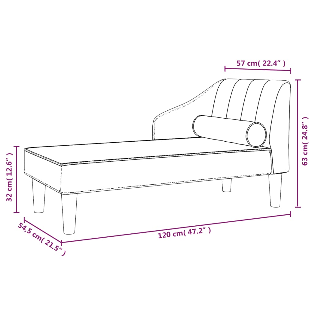 vidaXL Poilsio sofa su ilga pagalve, šviesiai pilkos spalvos, audinys