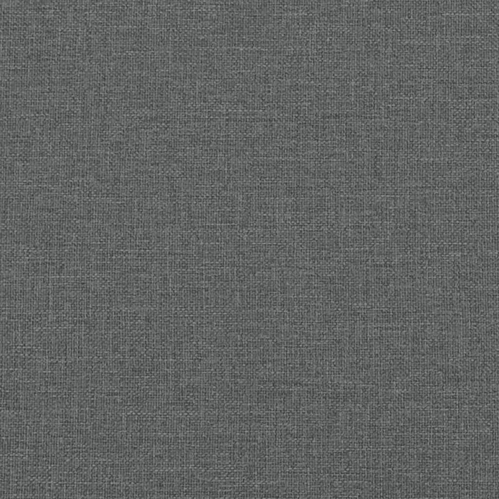 vidaXL Sofos komplektas, 3 dalių, tamsiai pilkos spalvos, audinys