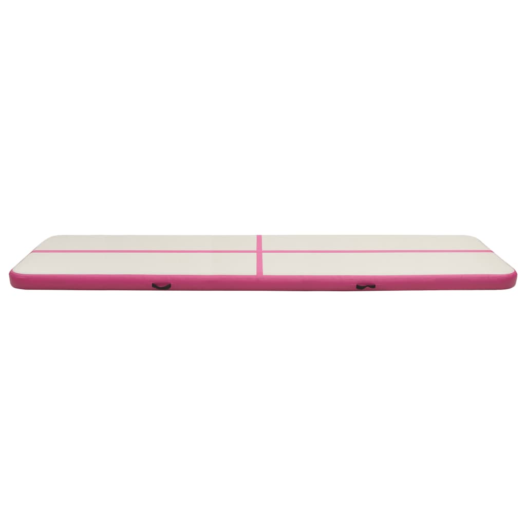 vidaXL Pripučiamas gimnastikos kilimėlis, rožinis, 800x100x20cm, PVC