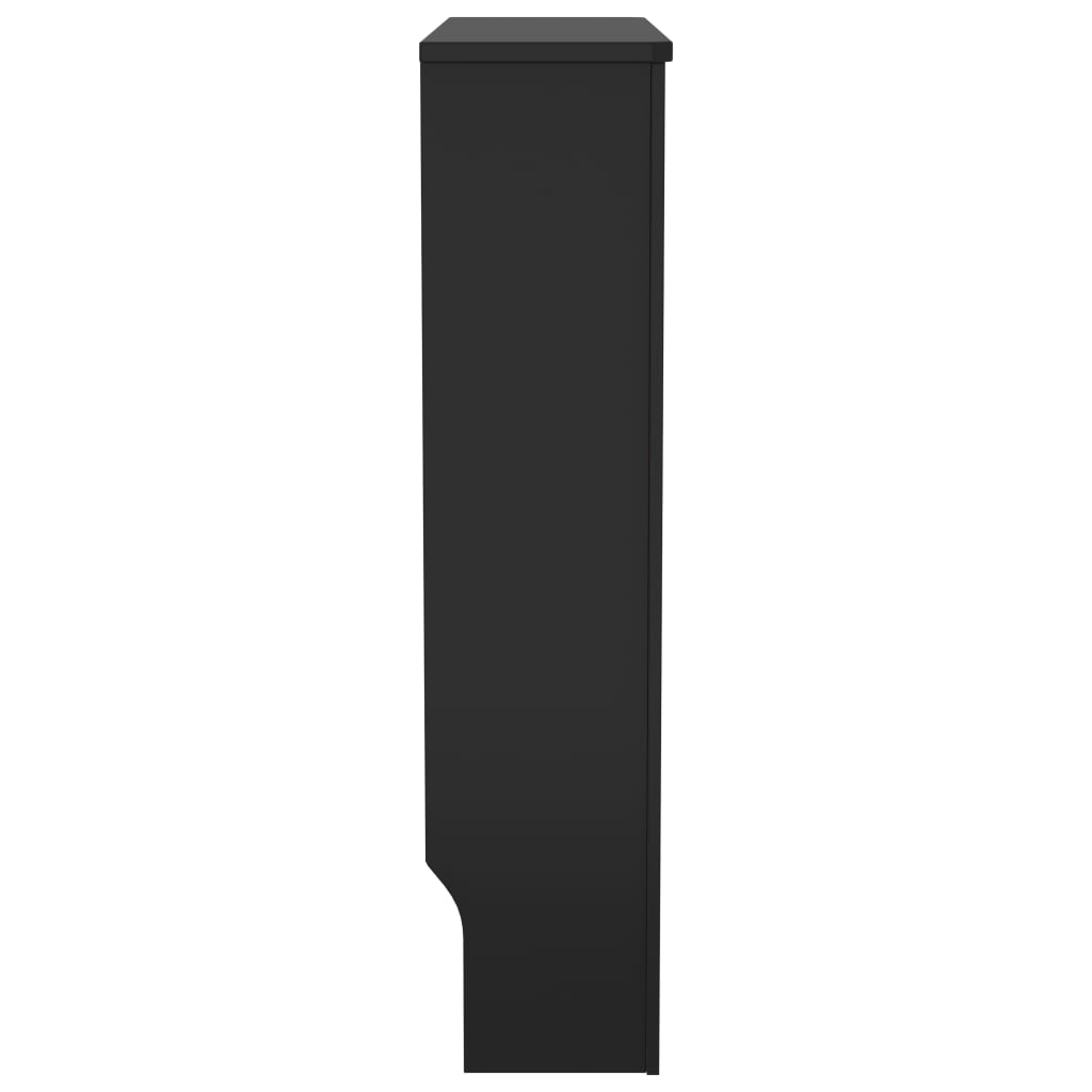 vidaXL Radiatoriaus uždangalas, juodos spalvos, 78cm, MDF