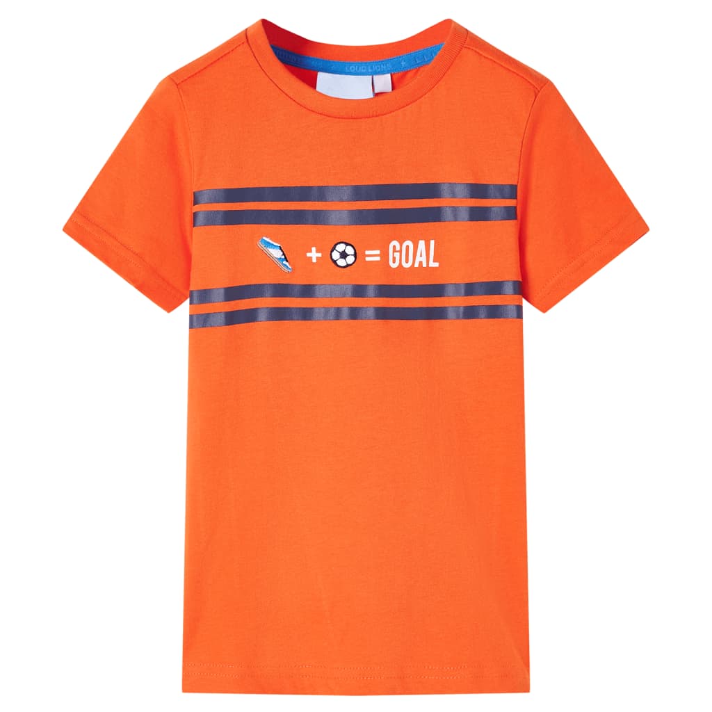 Vaikiški marškinėliai, tamsiai oranžinės spalvos, 92 dydžio