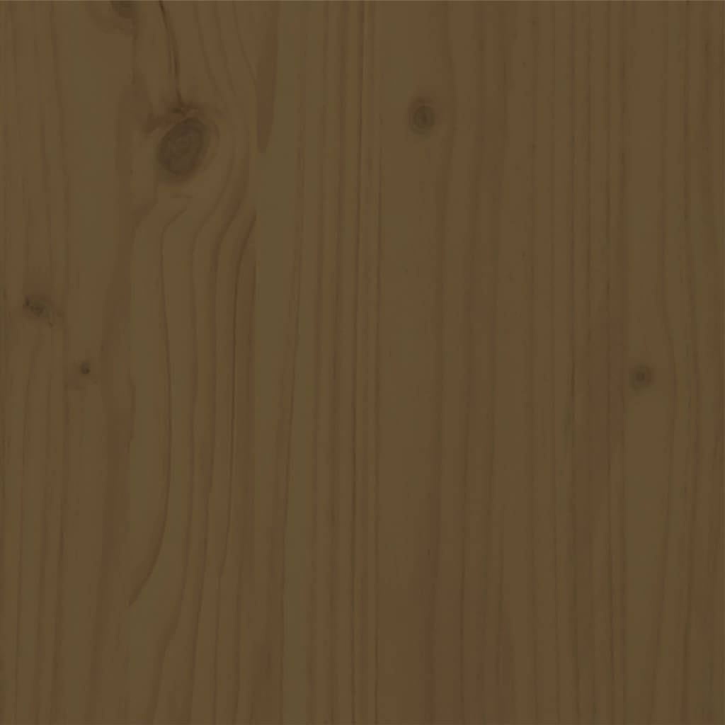 vidaXL Lovos rėmas, medaus rudas, 135x190cm, pušies masyvas, dvivietis