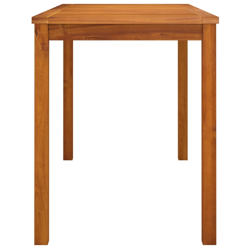 vidaXL Sodo stalas, 110x55x67cm, akacijos medienos masyvas